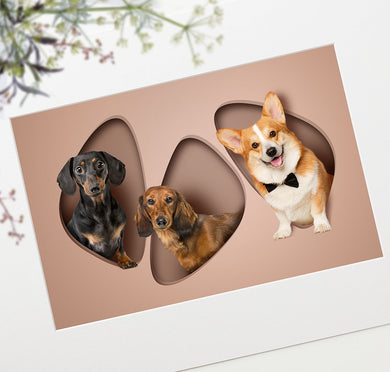 Chic Shapes - 3 Pets, Mount Only