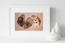 Load image into Gallery viewer, Chic Shapes - 3 Pets, Framed