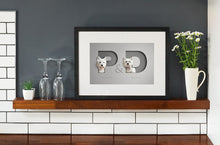 Load image into Gallery viewer, Two Pets in Letters Framed