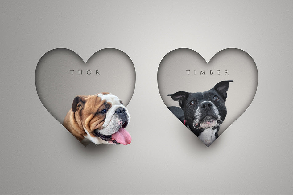 Two Hearts and Two Pets Mount Only