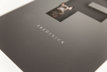 Load image into Gallery viewer, close up of the serif typeface used on the personalised picture