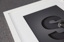 Load image into Gallery viewer, detail of white wooden picture frame