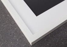 Load image into Gallery viewer, detail of white wooden picture frame